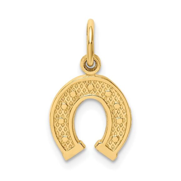 10K Yellow Gold Horseshoe Charm
